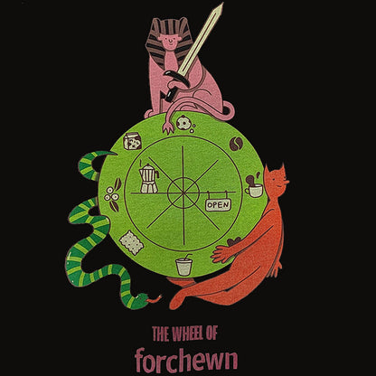 Wheel of Forchewn Fleece-lined Hoodie Black