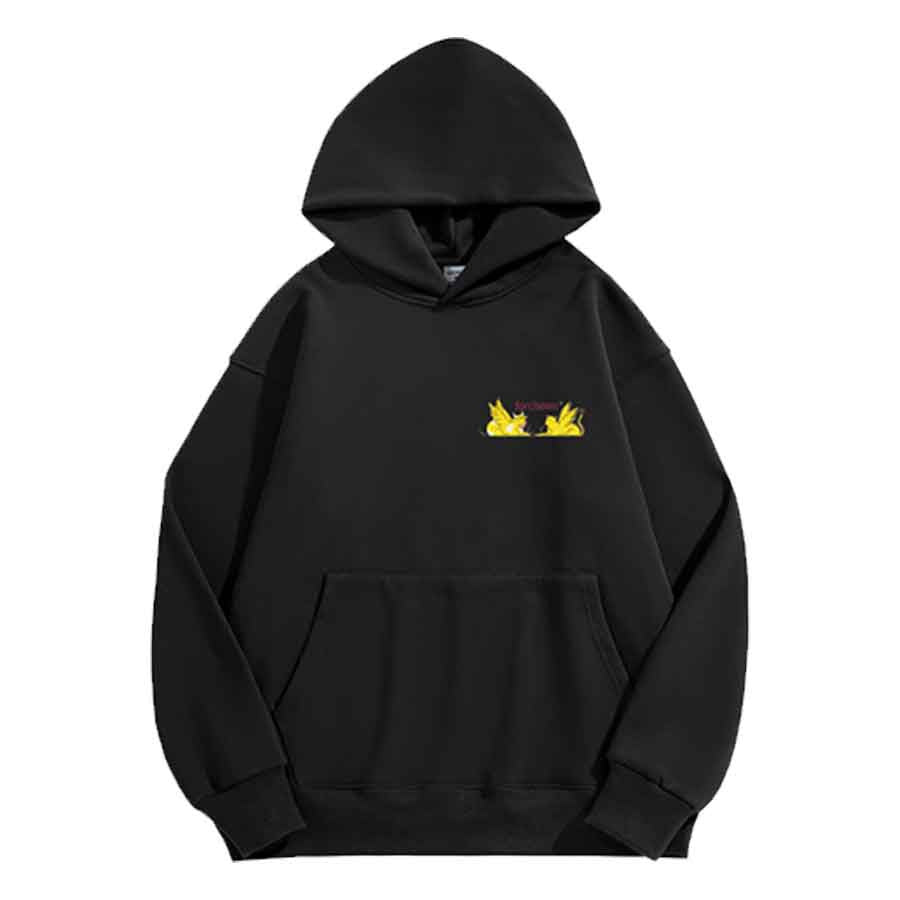 Wheel of Forchewn Fleece-lined Hoodie Black